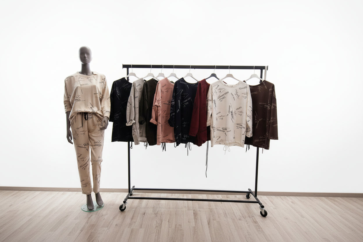 Sportanzug 2 Teiler mit Schrift