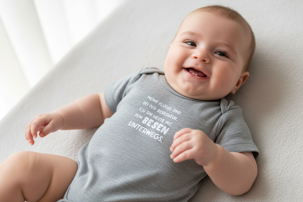 Personalisierte Baby-Bodys in vielen Farben, und jedes kann mit Sprüchen oder Motiven hergestellt werden. - Nicky's Kleiderstuebchen