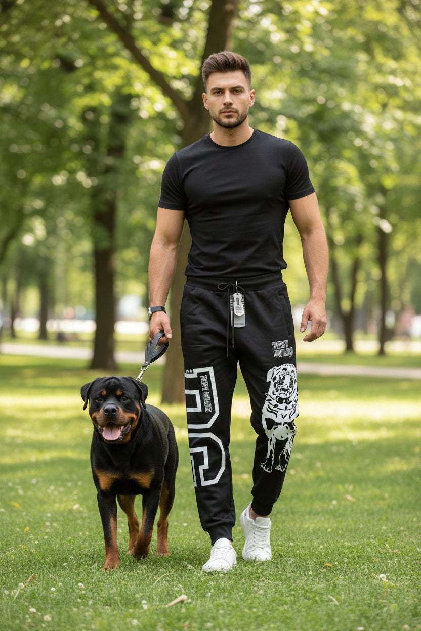 Jogginghose / Sweatpants mit Aufdruck Rotweiler