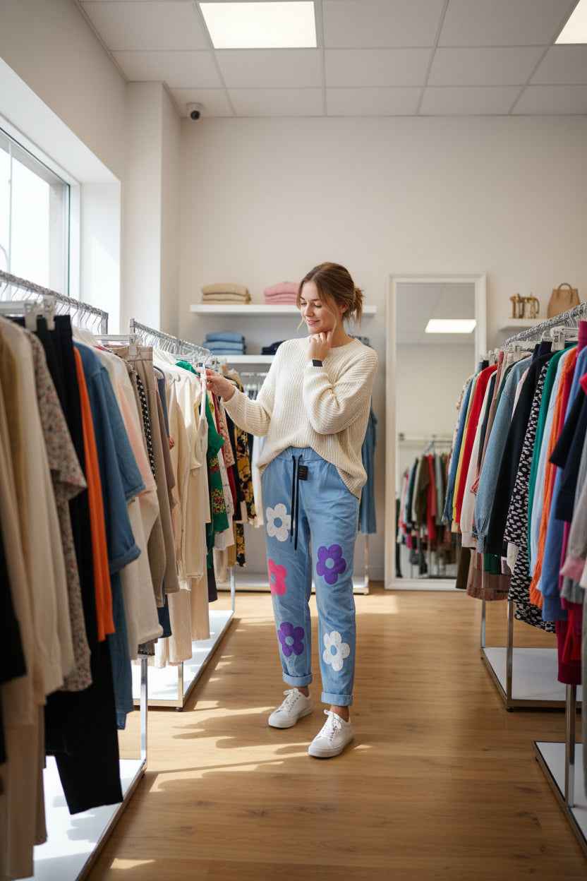 Hose mit Blumenmuster – Druckhose Priel Blumen für stilvolle Sommeroutfits - Nicky's Kleiderstuebchen