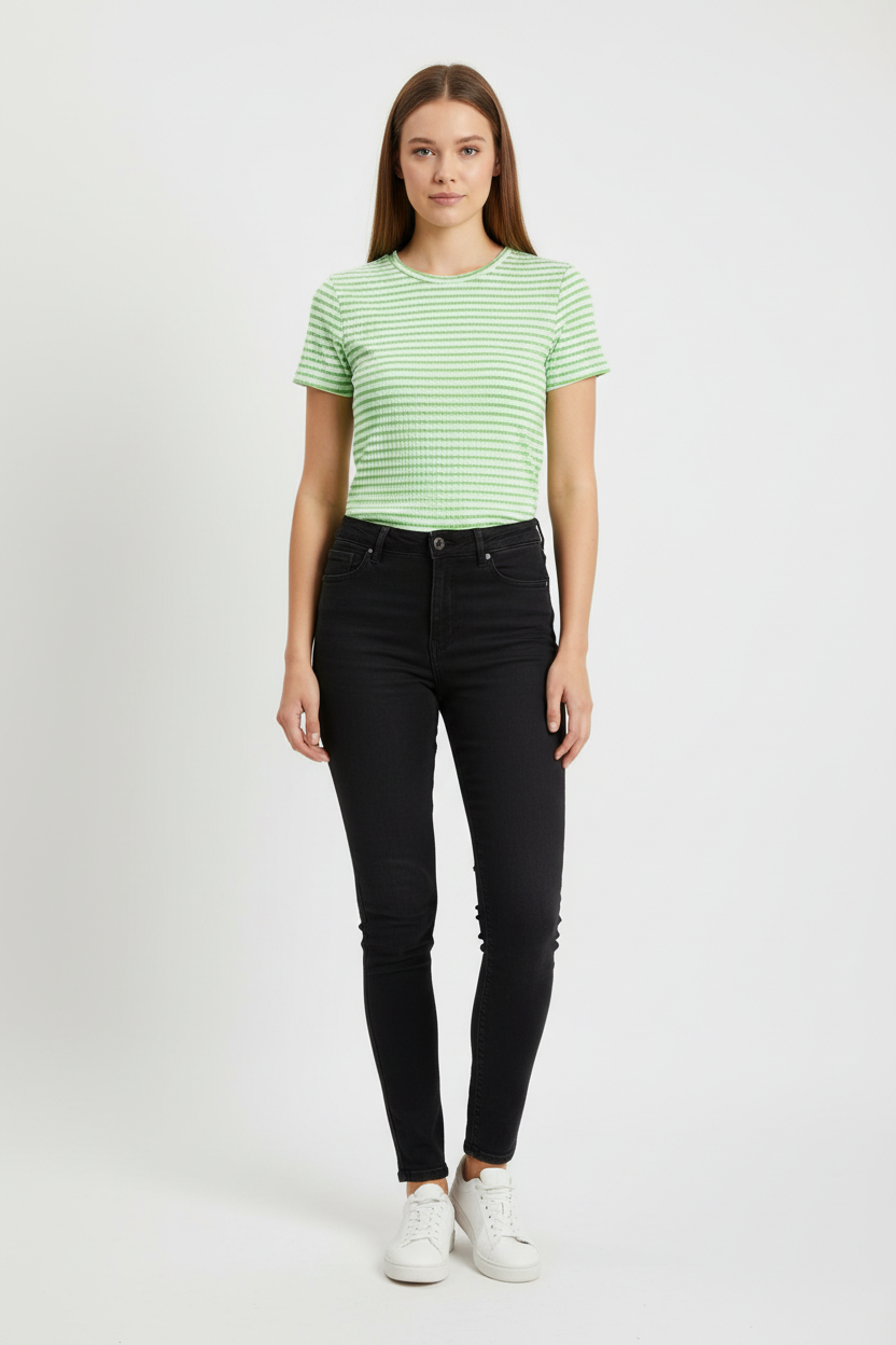 Kurzarm Gestreiftes Luna Shirt für Damen - Nicky's Kleiderstuebchen