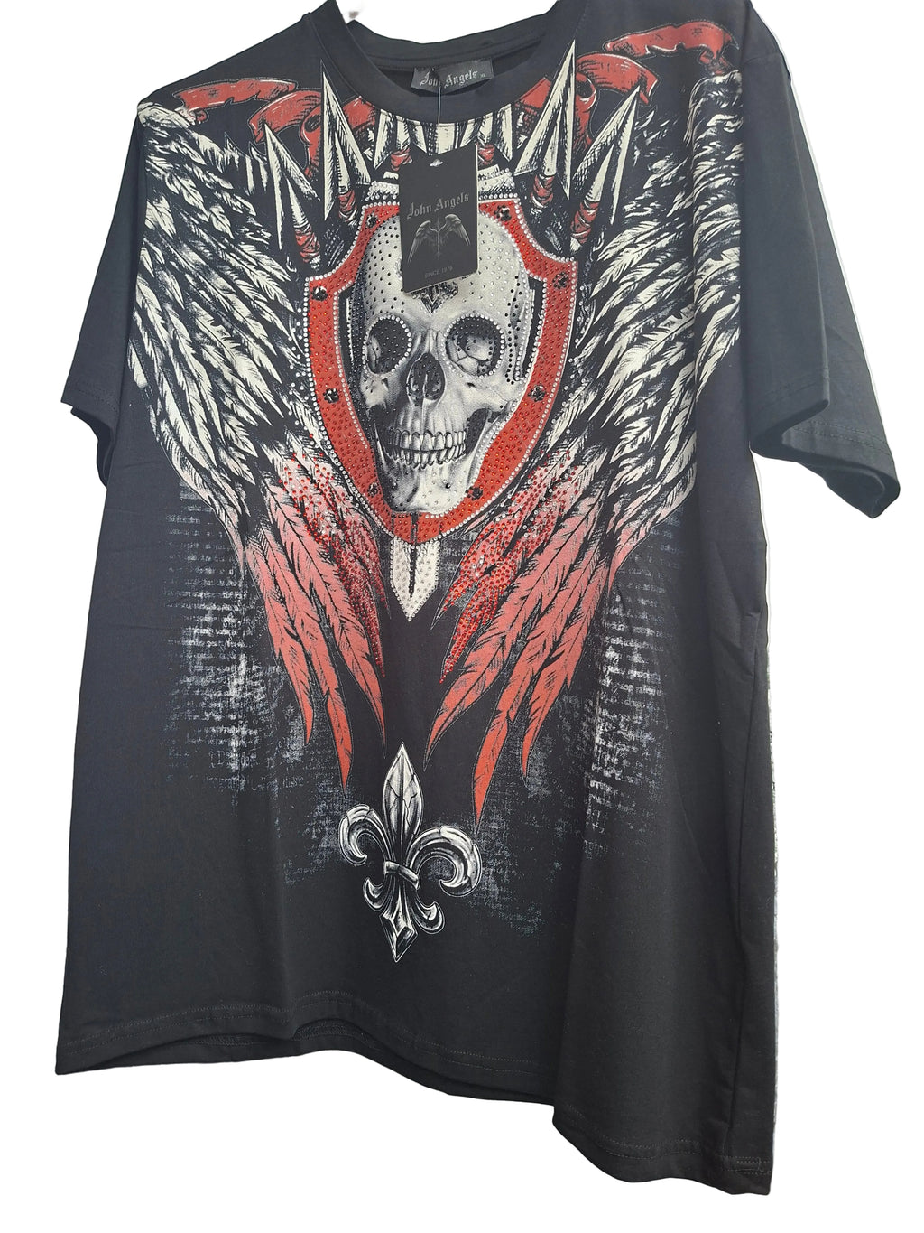 T-Shirt Eric mit Skull und Rot