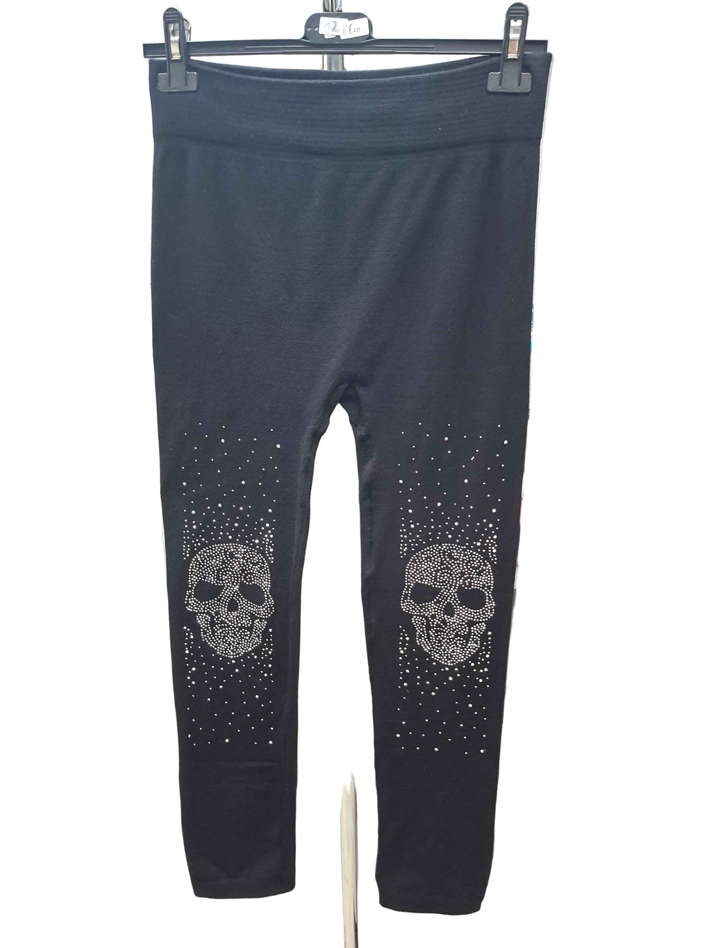 Leggings mit Skull Elsa Design - Mega Straß auf beiden Beinen - Nicky's Kleiderstuebchen