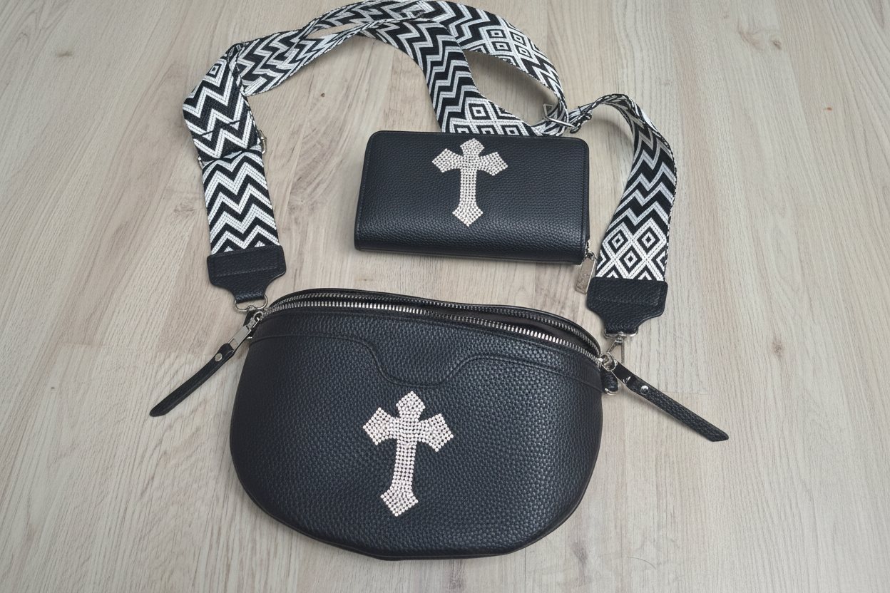 Umhängetasche-Set Tasche mit Geldbörse – Taschenset Kobold für jeden Tag - Nicky's Kleiderstuebchen