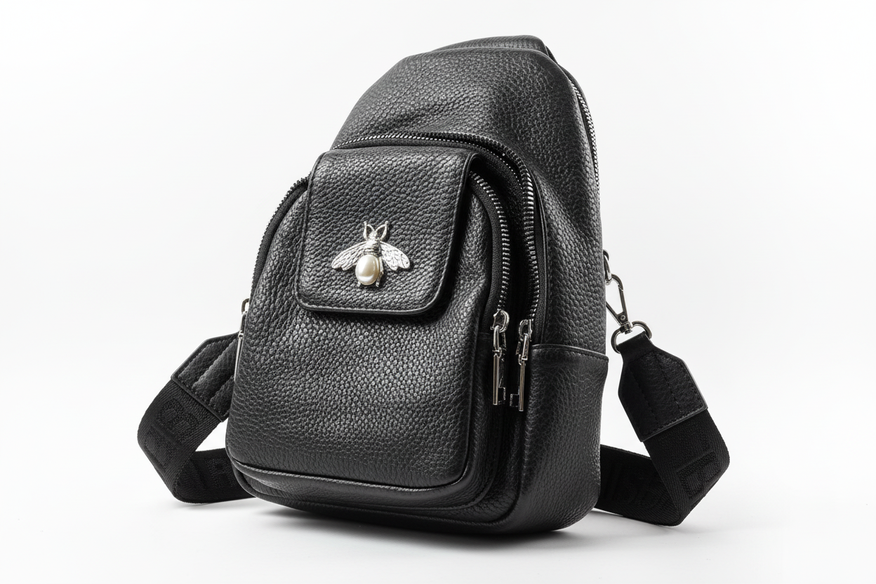 Umhängetasche mit einer Biene