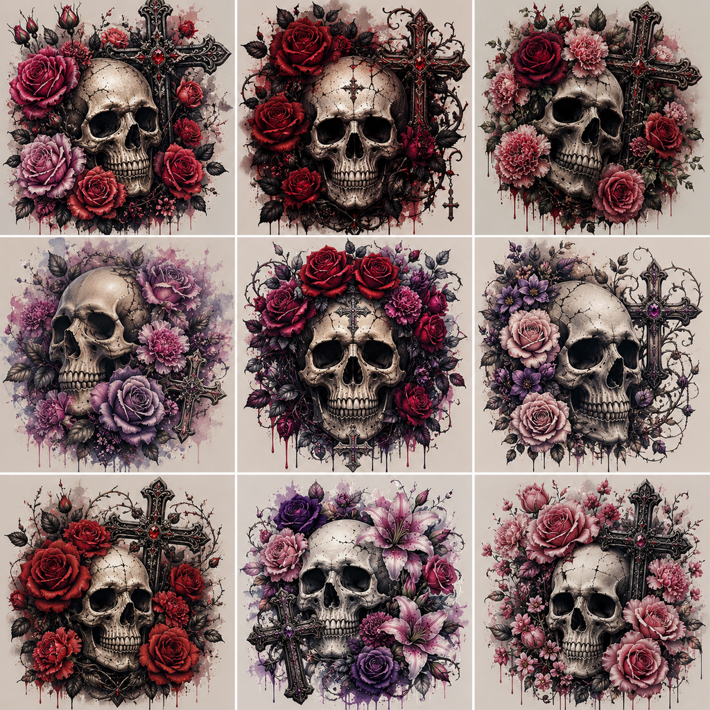 Totenkopf 💀  Bügelbilder-Katalog